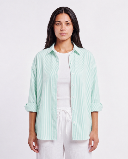 Coastal Stripe Oversized Shirt