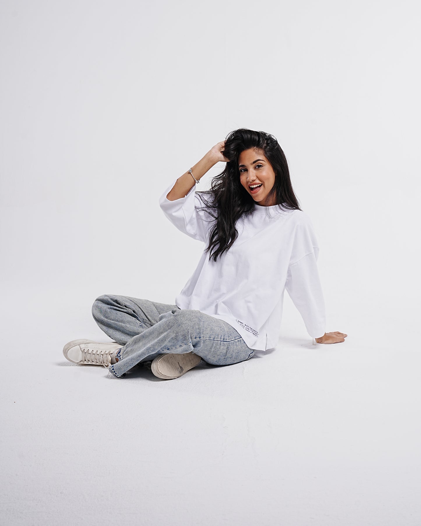 White Boxy Cropped Tshirt