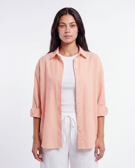 Golden Hour Stripe Oversized Shirt