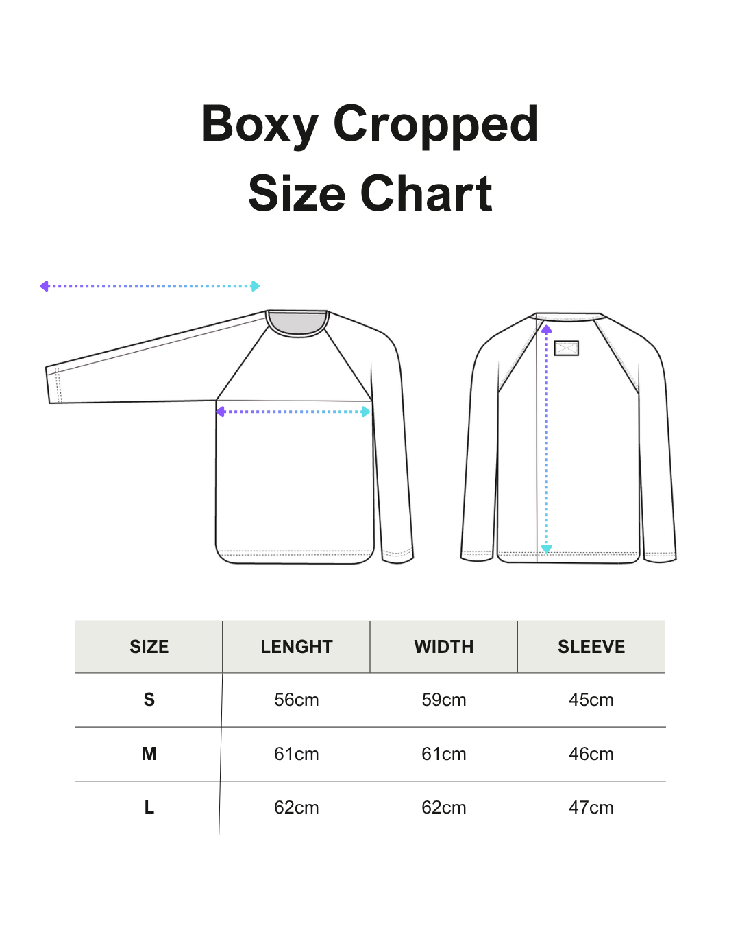 Boxy Cropped Tee — Baby Blue