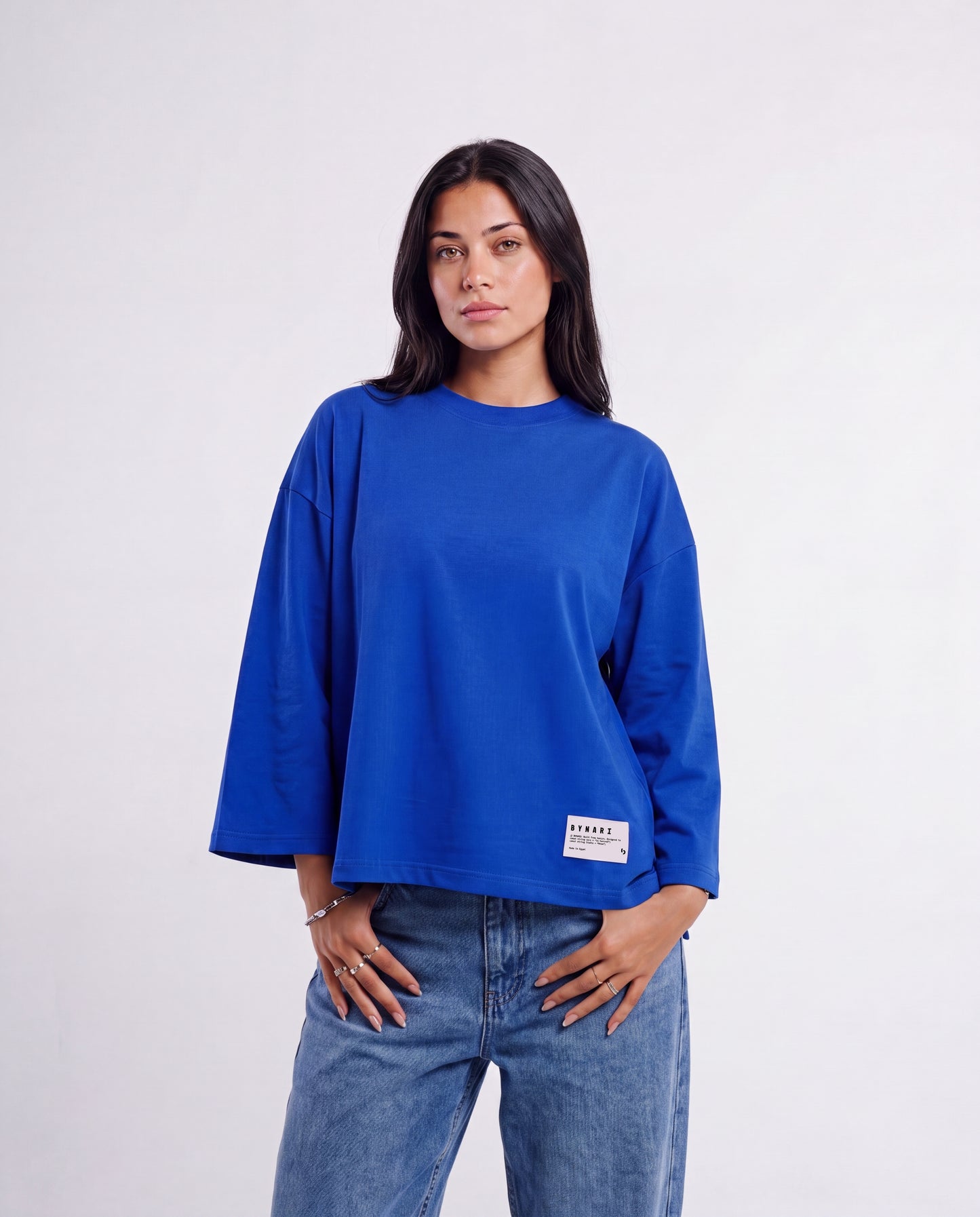 Pepsi Blue Boxy Cropped Tshirt