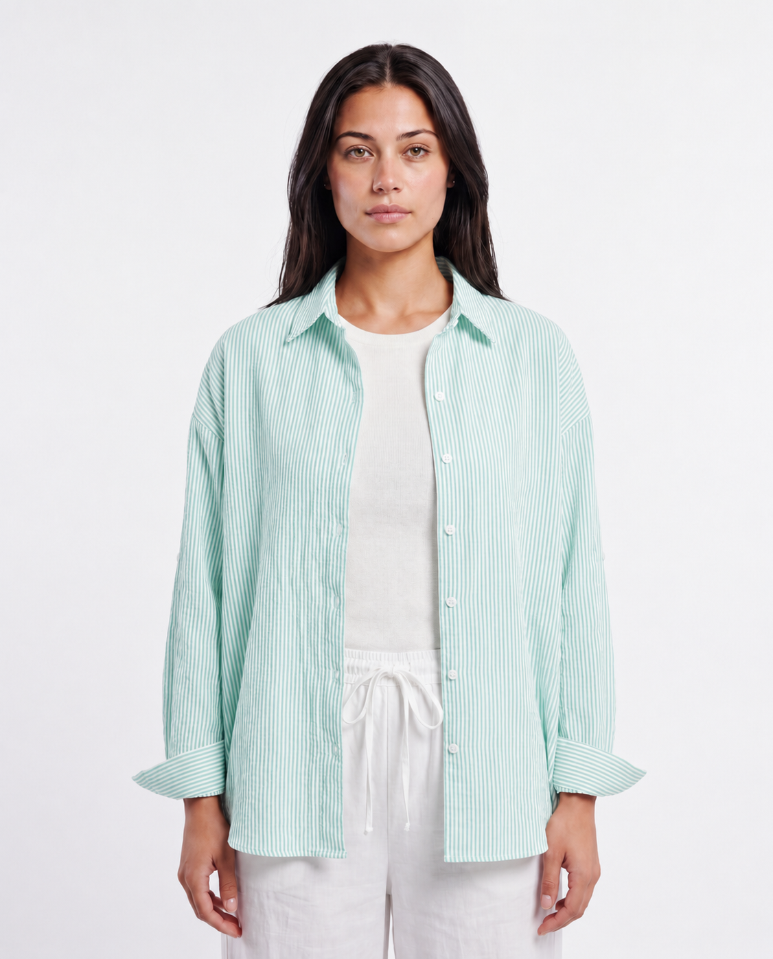 Coastal Stripe Oversized Shirt