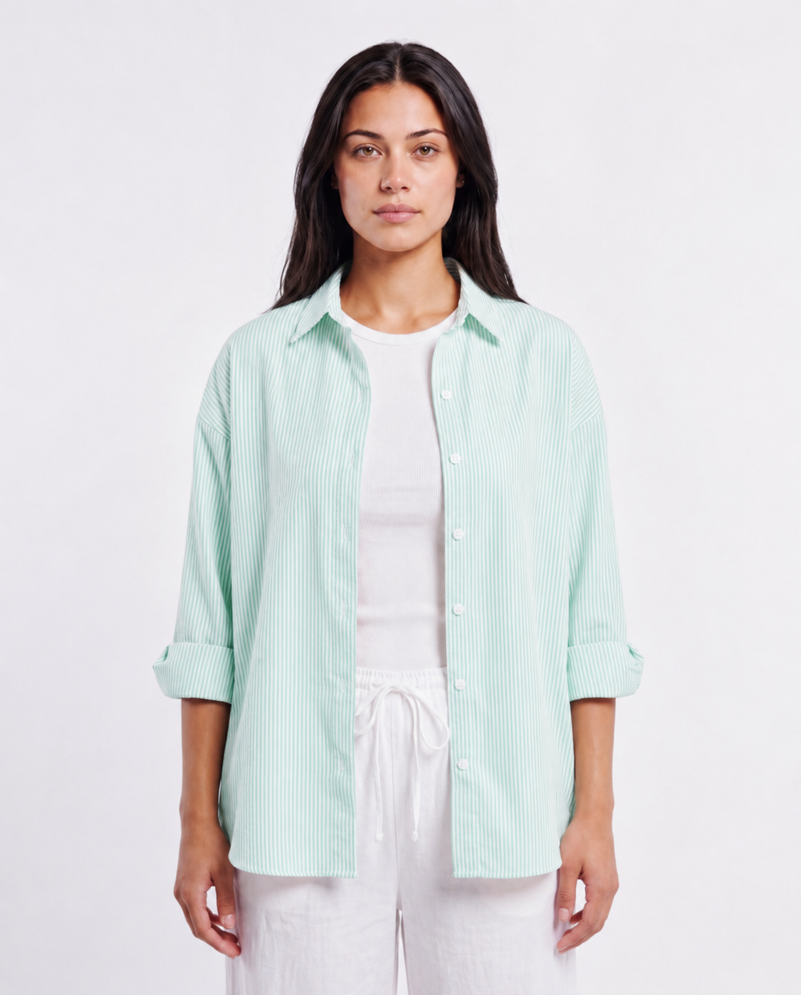 Coastal Stripe Oversized Shirt