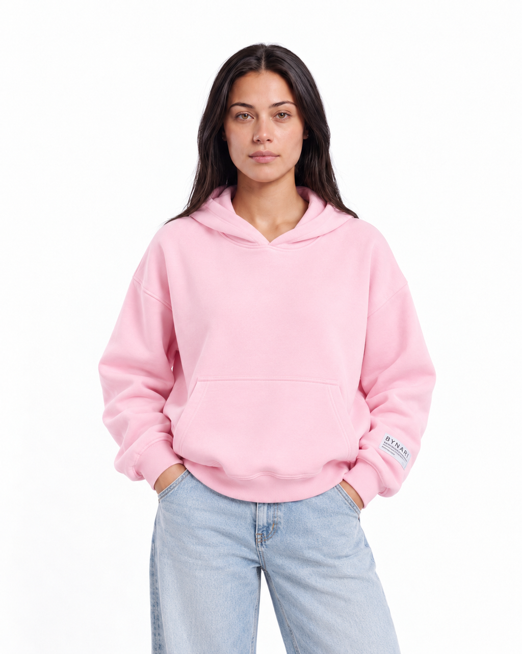 Everyday Cropped Hoodie — Pink