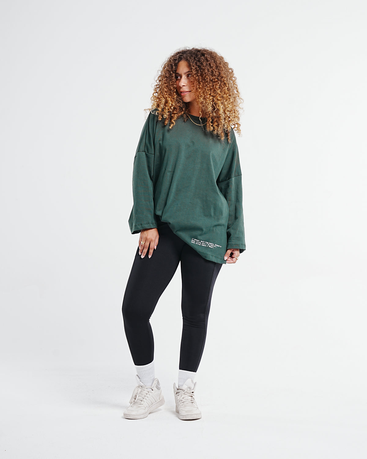 Relaxed Oversized Tee — Olive