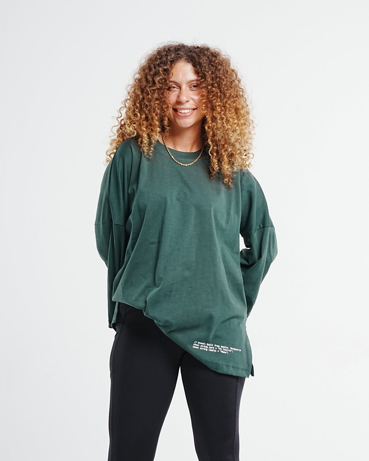 Relaxed Oversized Tee — Olive