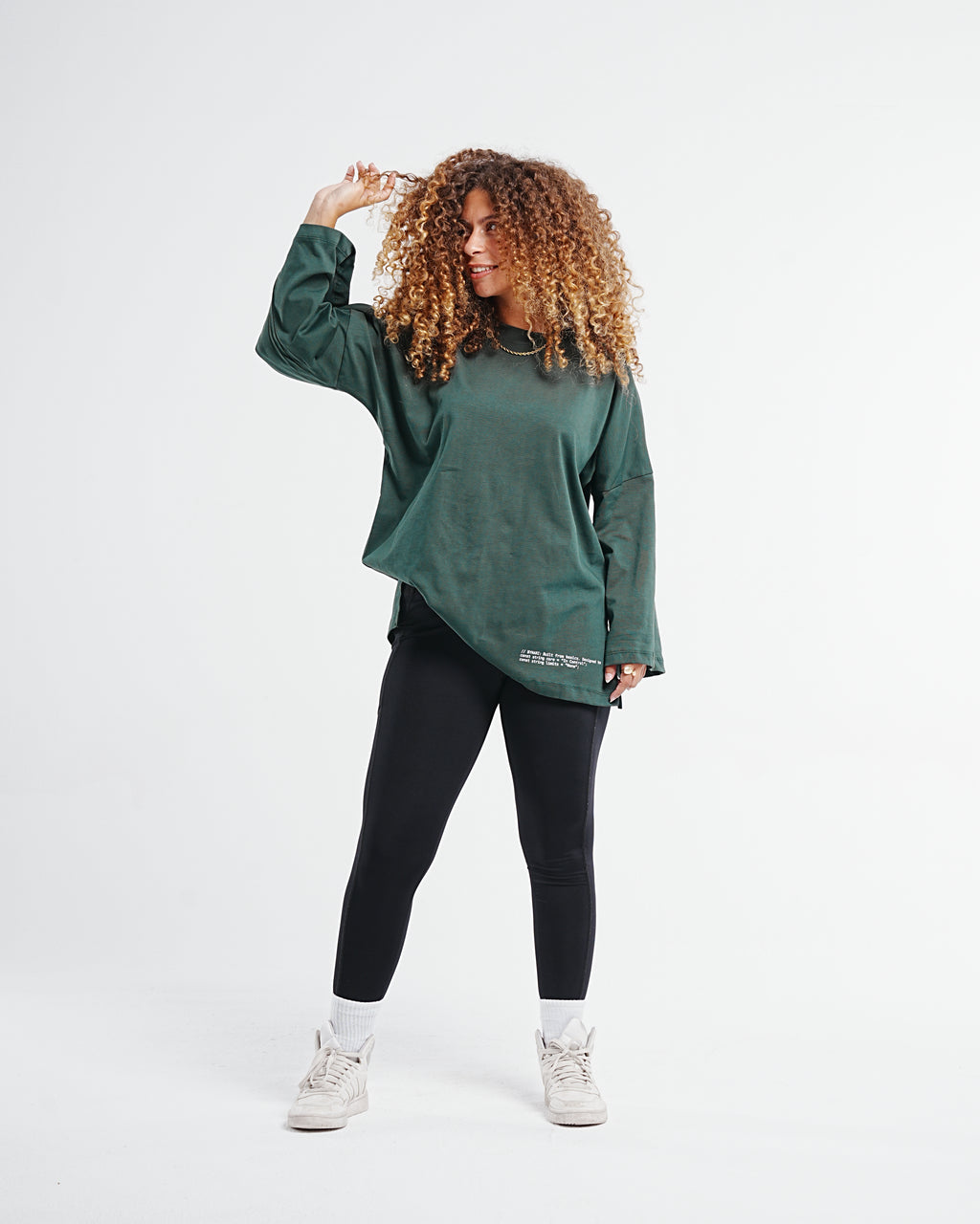 Relaxed Oversized Tee — Olive