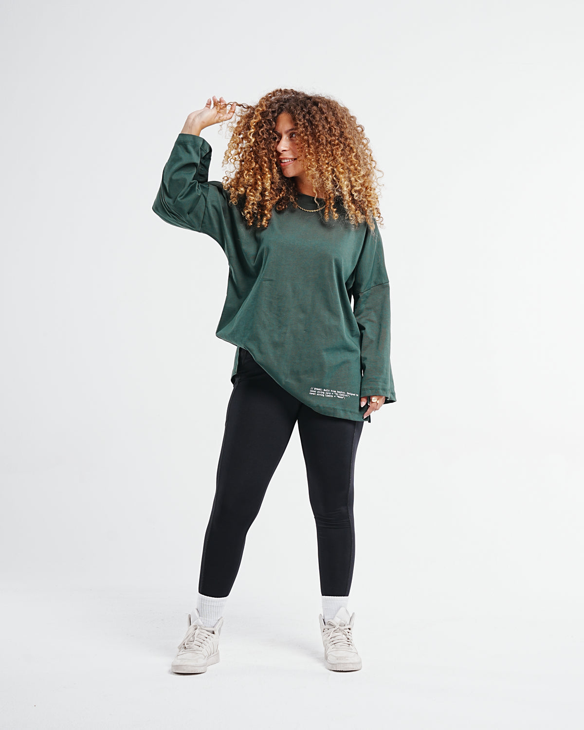 Relaxed Oversized Tee — Olive