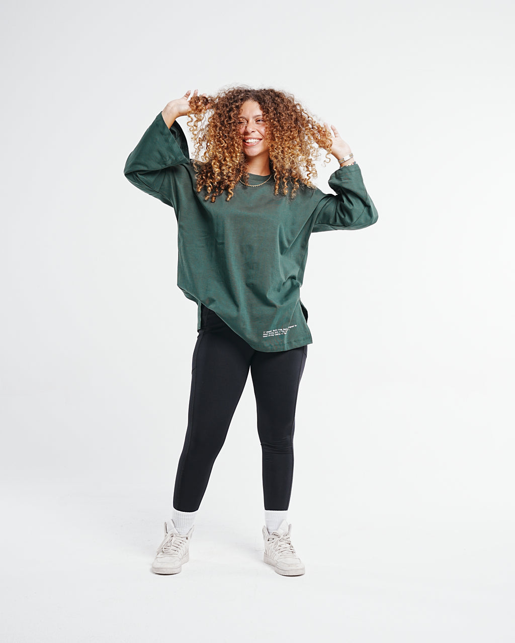 Relaxed Oversized Tee — Olive