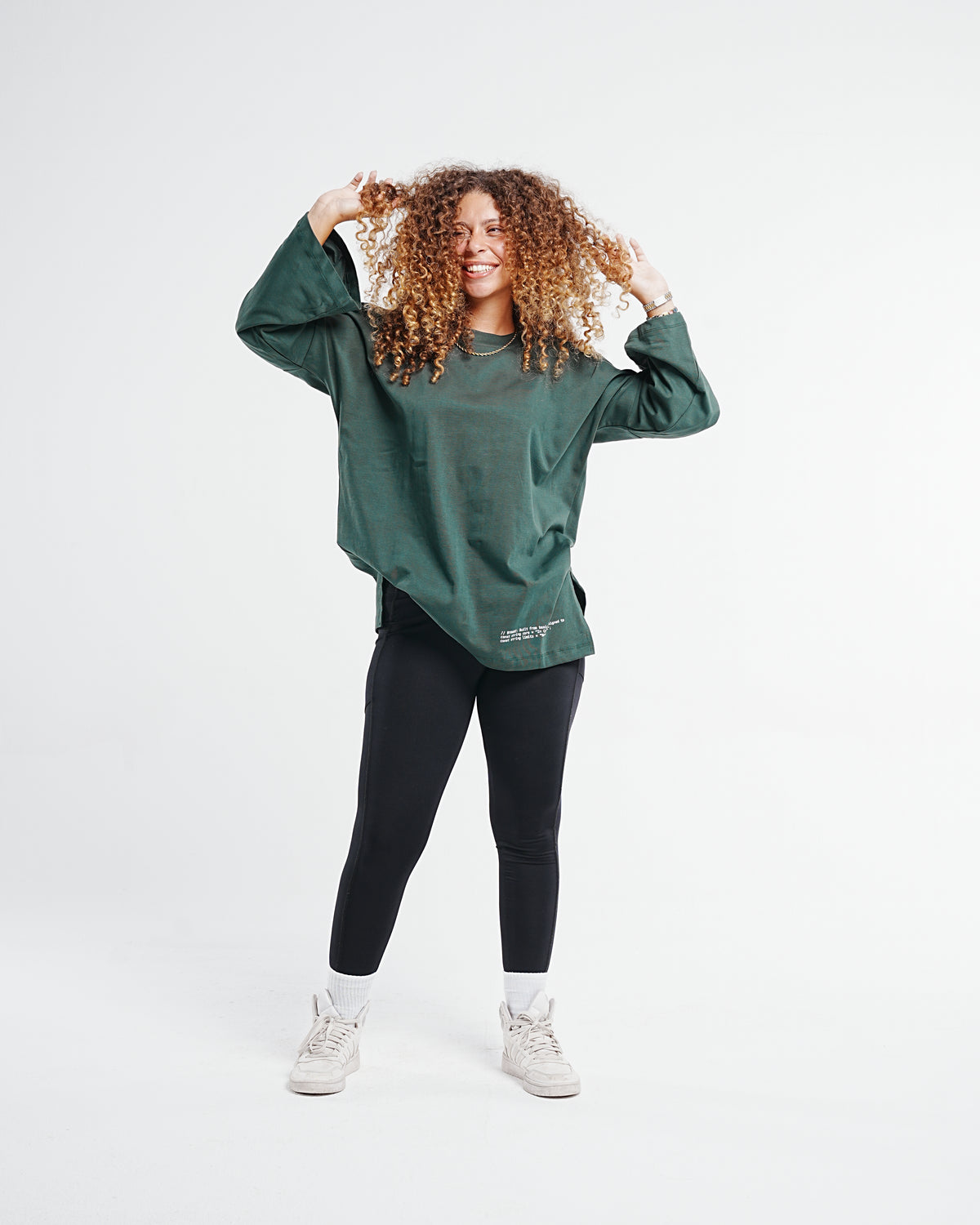 Relaxed Oversized Tee — Olive