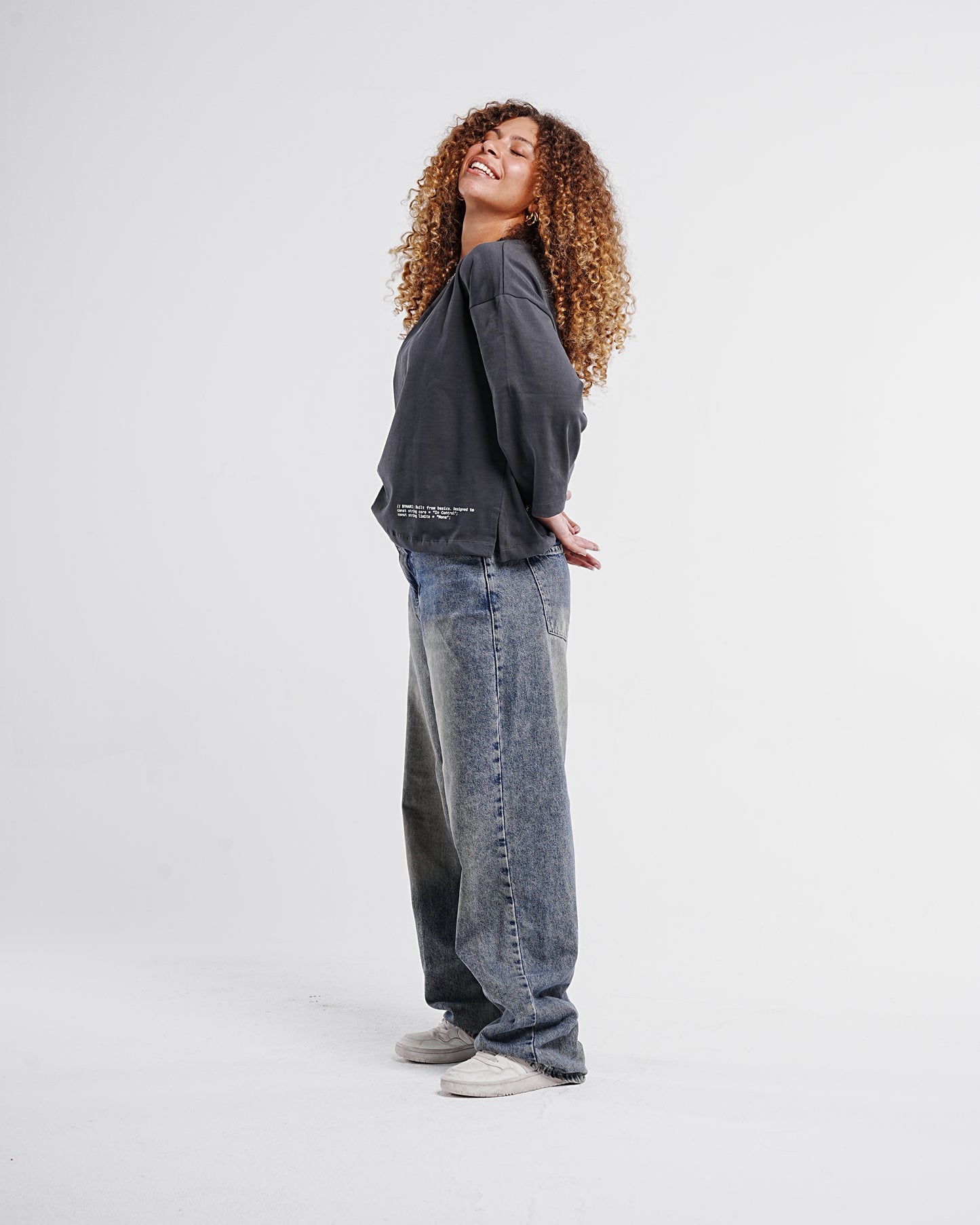 Grey Boxy Cropped Tshirt