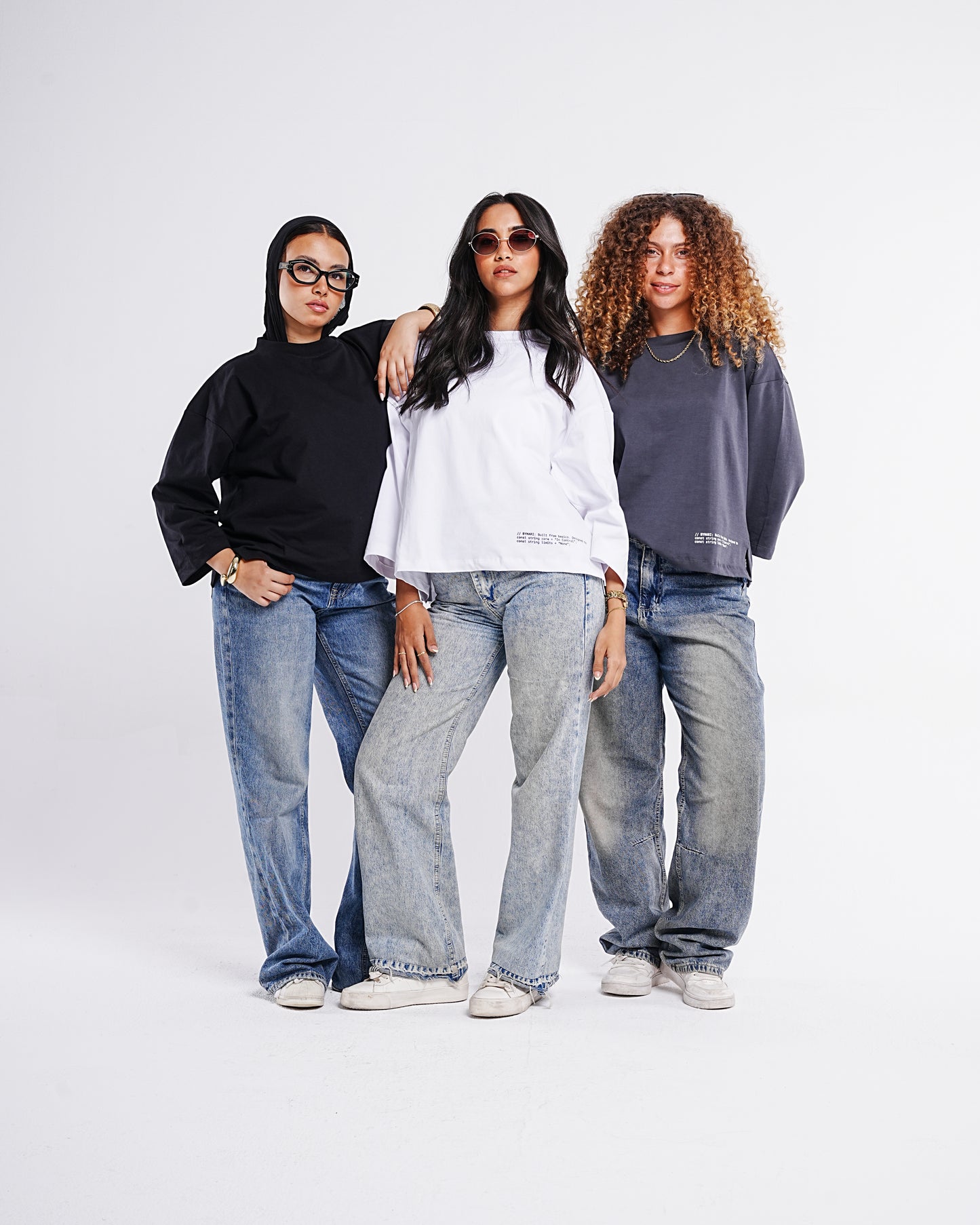 White Boxy Cropped Tshirt
