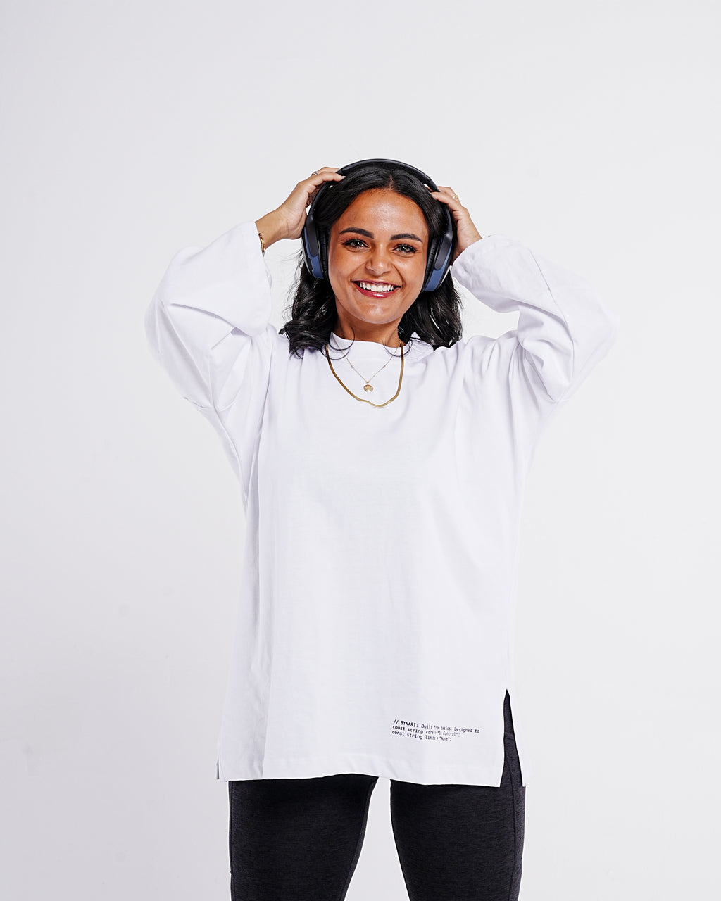 Relaxed Oversized Tee — White