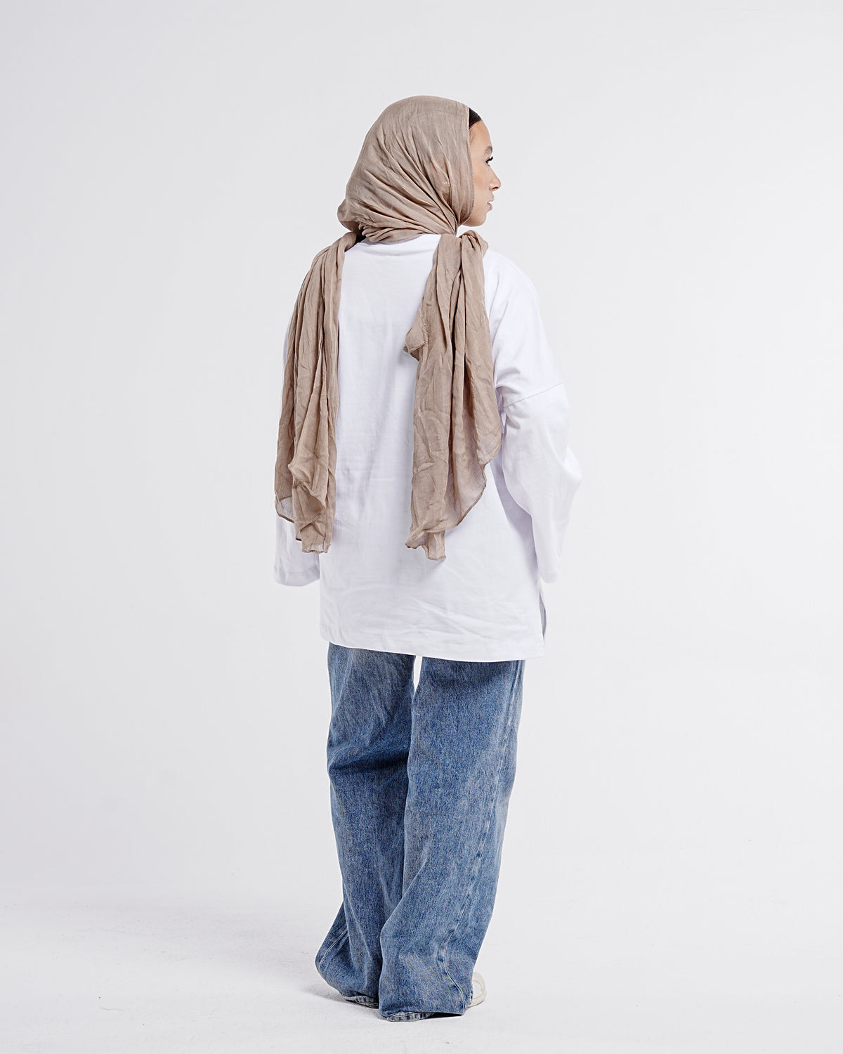 Relaxed Oversized Tee — White