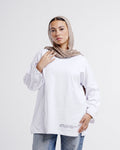 Relaxed Oversized Tee — White