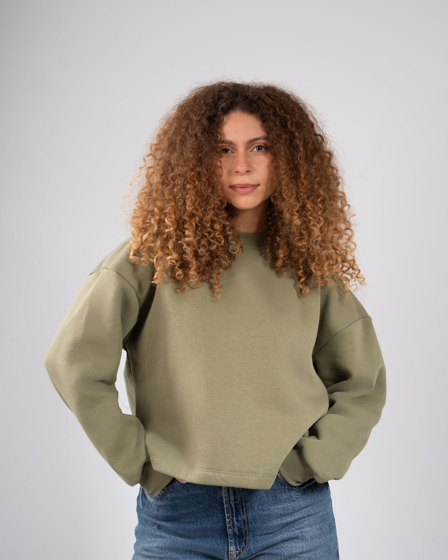 The Essential Winter Crew – Olive