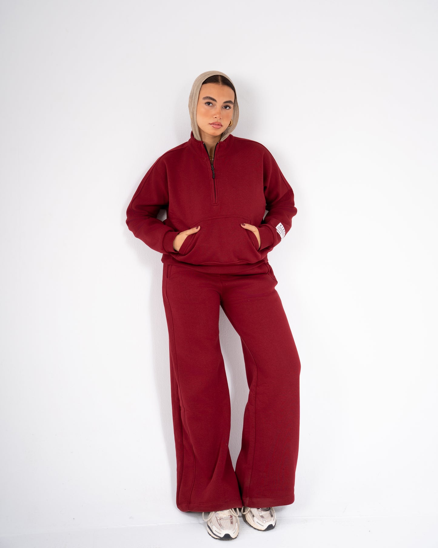 The Cozy Pants in Burgundy