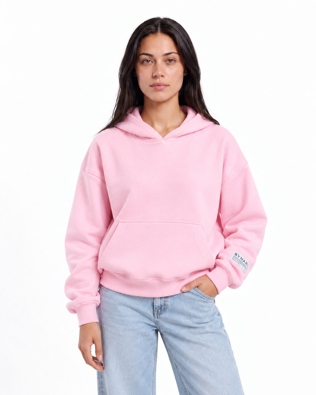 Everyday Cropped Hoodie — Pink