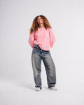 Boxy Cropped Tee — Pink