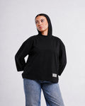 Boxy Cropped Tee — Black